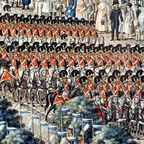 Parade bayerische Truppen in Mannheim 1815 - Detailausschnitt 1