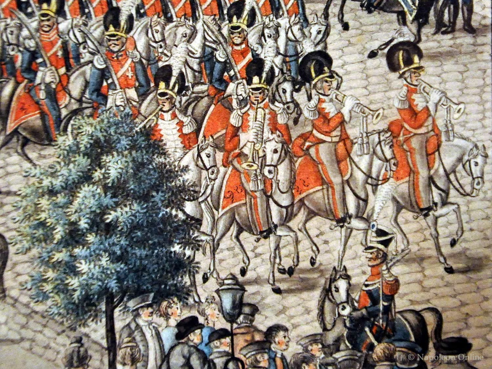 Parade bayerische Truppen in Mannheim 1815 - Detailausschnitt 2