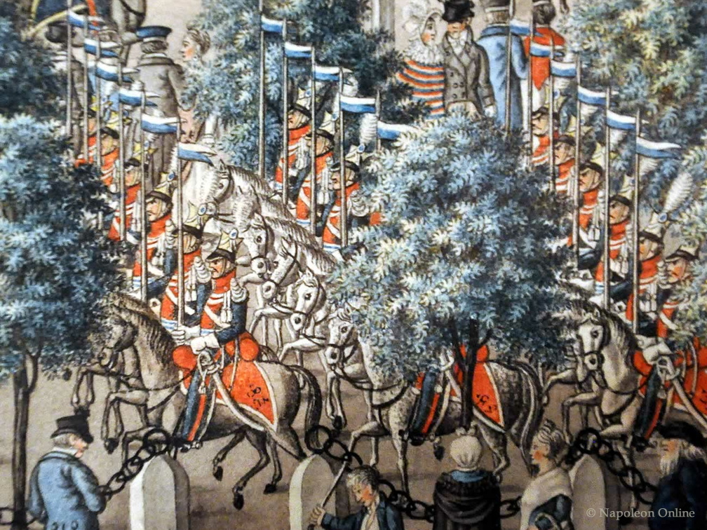 Parade bayerische Truppen in Mannheim 1815 - Detailausschnitt 4
