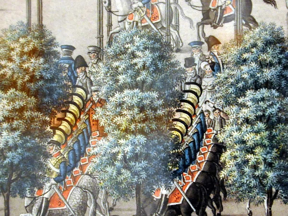 Parade bayerische Truppen in Mannheim 1815 - Detailausschnitt 7