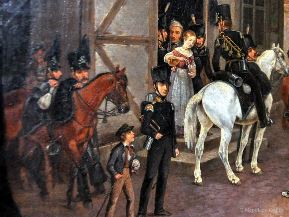 Ausmarsch der Braunschweiger 1815 - Linker Teil