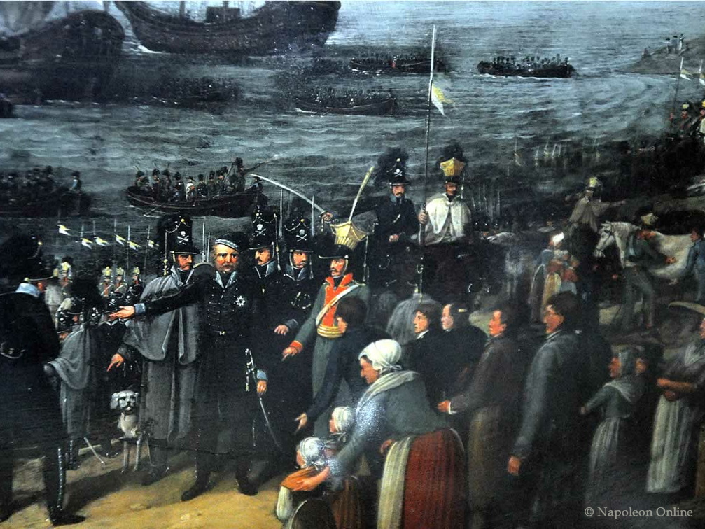 Einschiffung der Braunschweiger am 7.8.1809 - Mittlerer Ausschnitt