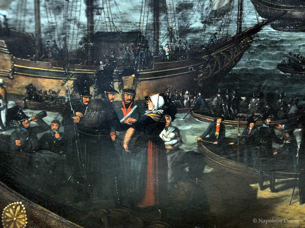 Einschiffung der Braunschweiger am 7.8.1809 - Linker Ausschnitt