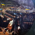 Tod des Herzogs von Braunschweig auf dem Schlachtfeld von Quatre Bras (rechter Ausschnitt)