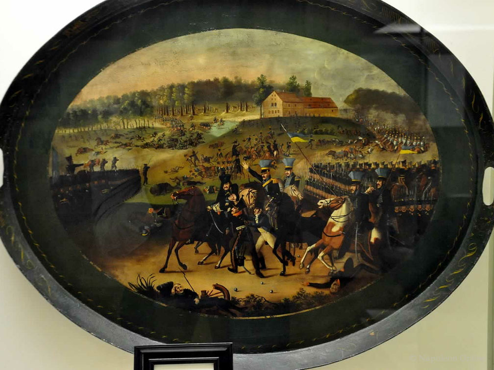 Tod des Herzogs von Braunschweig auf dem Schlachtfeld von Quatre Bras