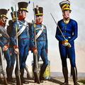 Nationalgarde 2. Klasse - Gardisten und Offizier