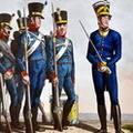 Nationalgarde 2. Klasse - Gardisten und Offizier
