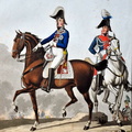 Graf von Wrede als General der Kavallerie und Stabsoffizier