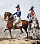 Graf von Wrede als General der Kavallerie und Stabsoffizier