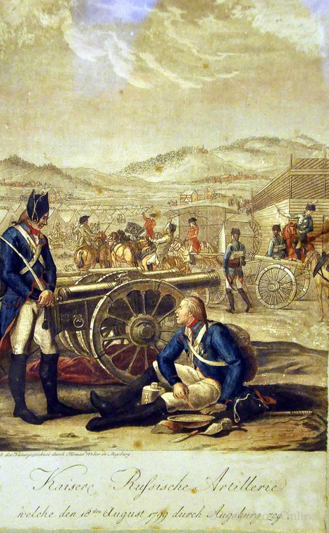 Artillerie im August 1799