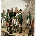 Grenadiere, Musketiere und Jäger im August 1799