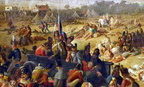 Tag nach der Schlacht von Waterloo - Detail linker Hintergrund