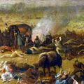 tag nach der Schlacht von Waterloo - Detail mittlerer Hintergrund