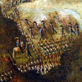 Gefecht bei Scharnitz am 4. November 1805 - Französische Artillerie und Michel Neu