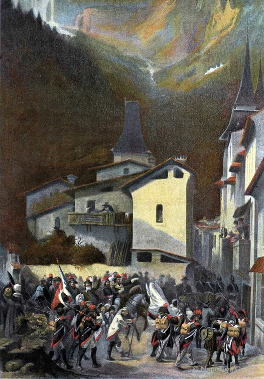 1793-10-04 Einmarsch der Franzosen in Moutiers (Armée des Alpes)