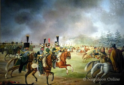 Gefecht der französischen 5. Jäger zu Pferd mit russischen Kosaken