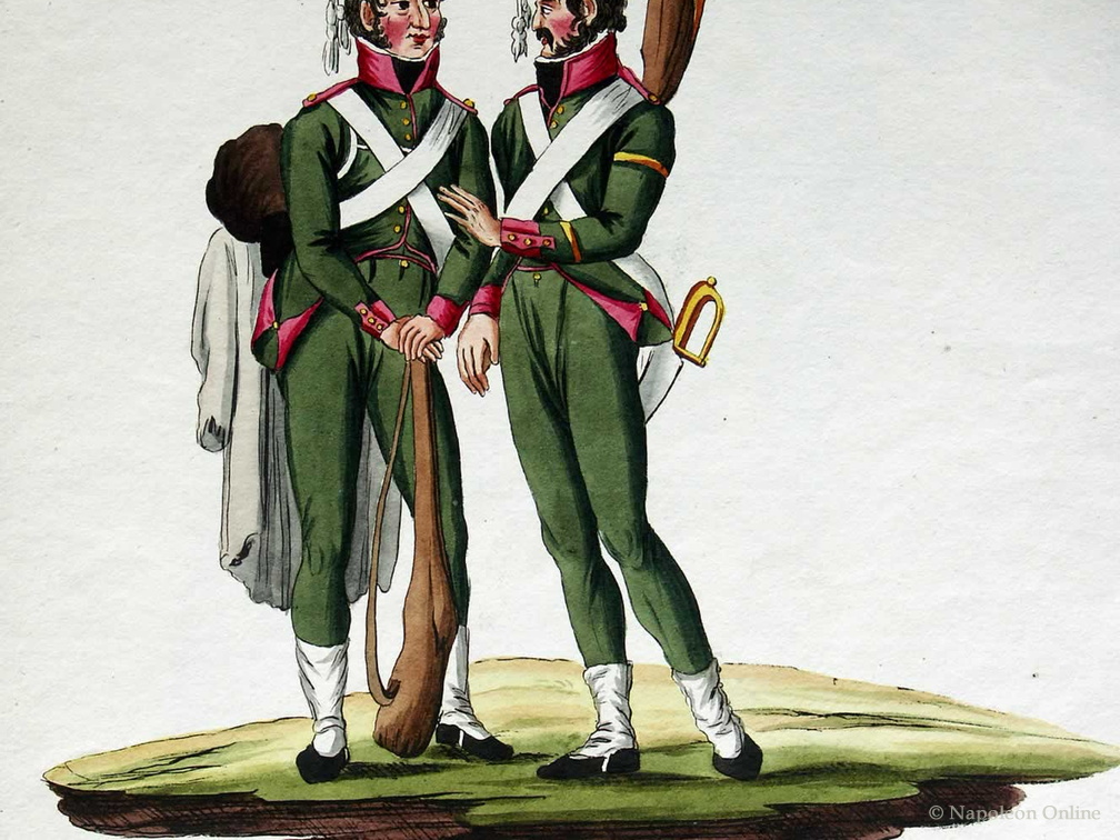 Infanterie - Jäger bzw. Schützen und Unteroffizier (Tafel 47)