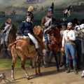 Schlacht von Jemappes am 6.11.1792, Gemälde von Emile-Jean-Horace Vernet (Ausschnitt vorne zentral)