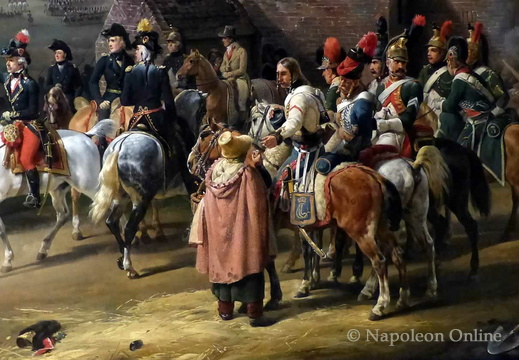Schlacht von Jemappes am 6.11.1792, Gemälde von Emile-Jean-Horace Vernet (Ausschnitt vorne rechts)