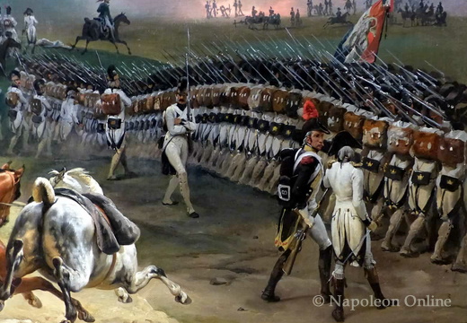Schlacht von Valmy am 20.9.1792, Gemälde von Emile-Jean-Horace Vernet (Ausschnitt vorne rechts)