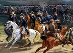 Schlacht von Valmy am 20.9.1792, Gemälde von Emile-Jean-Horace Vernet (Ausschnitt vorne zentral rechts)