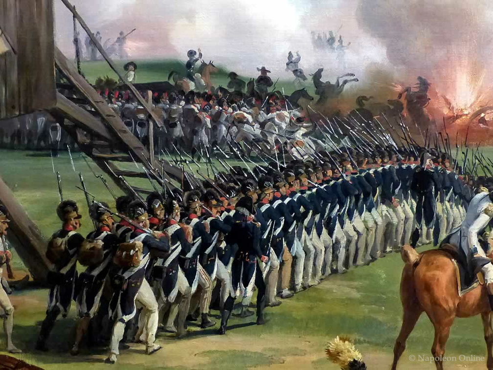Schlacht von Valmy am 20.9.1792, Gemälde von Emile-Jean-Horace Vernet (Ausschnitt hinten links)