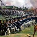 Schlacht von Valmy am 20.9.1792, Gemälde von Emile-Jean-Horace Vernet (Ausschnitt hinten links)