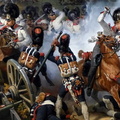 Schlacht von Hanau am 30.10.1813, Gemälde von Emile-Jean-Horace Vernet (Ausschnitt vorne zentral rechts)