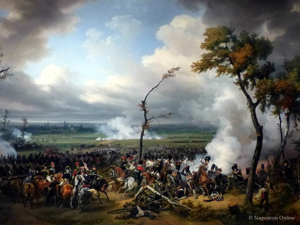 Schlacht von Hanau am 30.10.1813, Gemälde von Emile-Jean-Horace Vernet