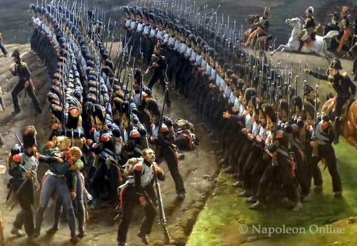 Schlacht von Montmirail am 11.2.1814, Gemälde von Emile-Jean-Horace Vernet (Ausschnitt vorne rechts)