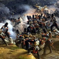 Schlacht von Montmirail am 11.2.1814, Gemälde von Emile-Jean-Horace Vernet (Ausschnitt vorne zentral links)