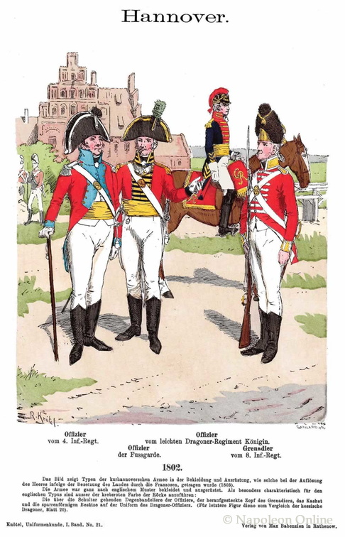 Hannover - Infanterie und Kavallerie 1802