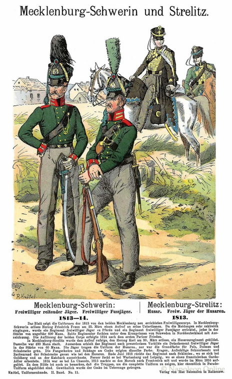 Mecklenburg - Freiwillige Jäger 1813-1814