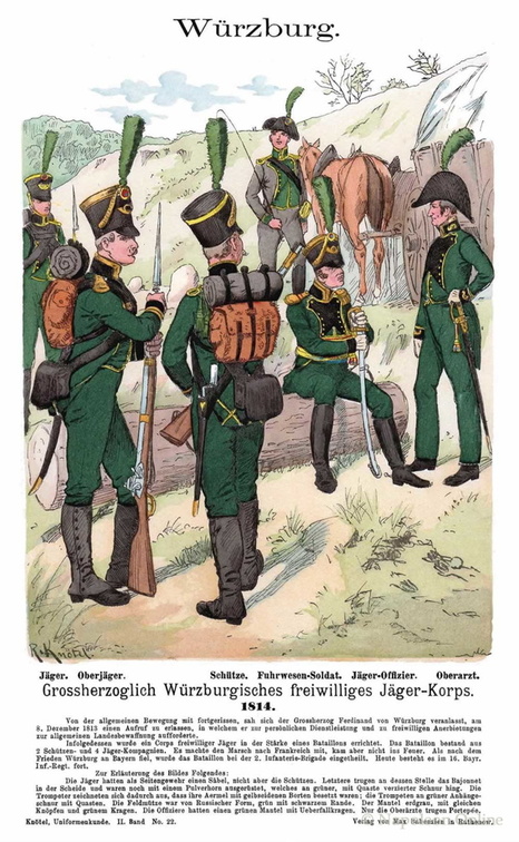 Würzburg - Freiwillige Jäger 1814
