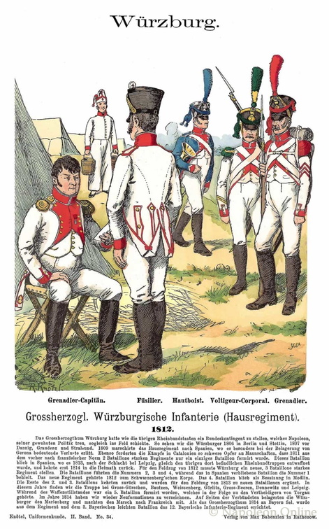 Würzburg - Infanterie 1812