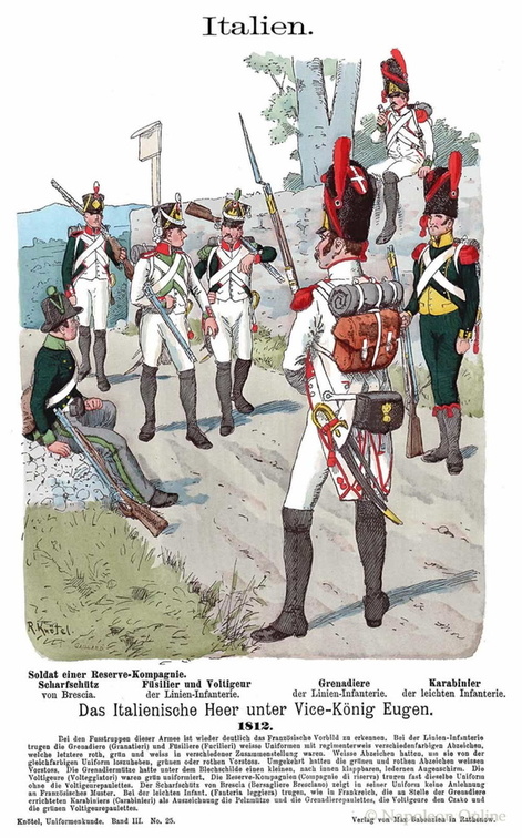 Italien - Infanterie 1812