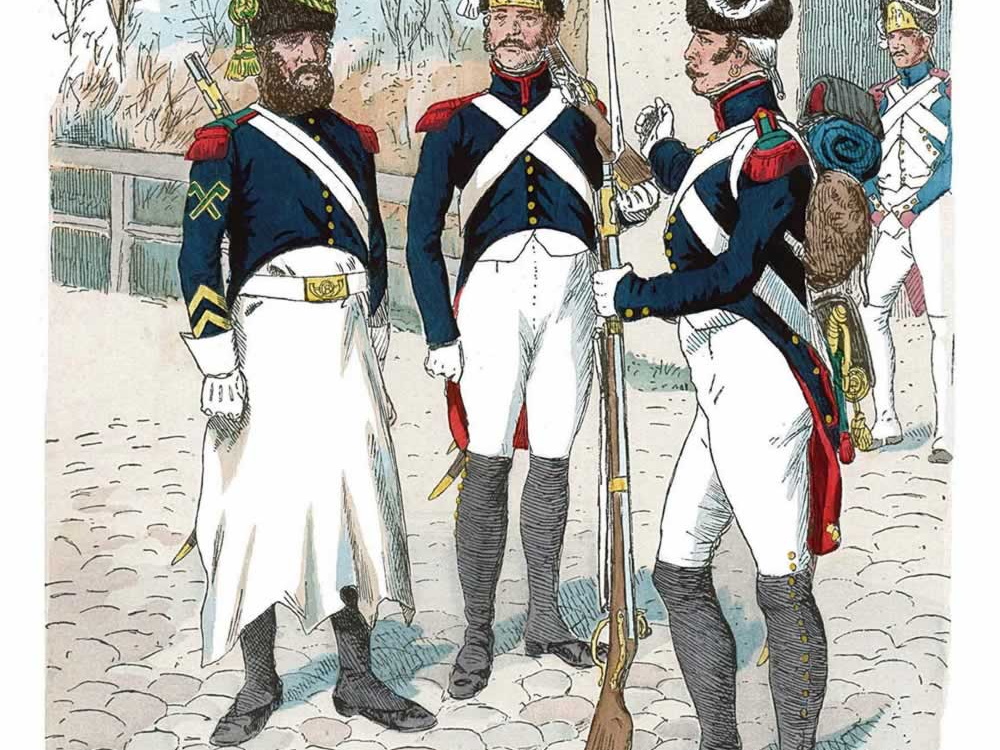 Frankreich - Gardejäger und -grenadiere zu Fuß 1806