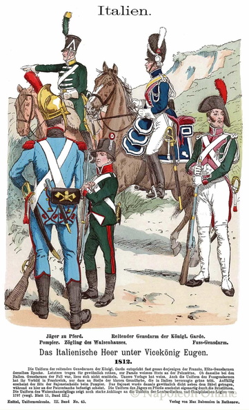 Italien - Kavallerie und Gendarmerie 1812