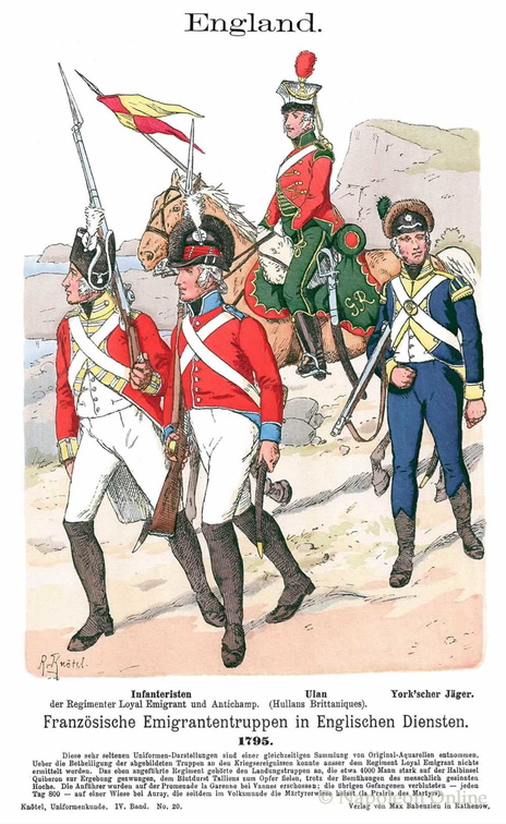 England - Französische Emigrantentruppen 1795