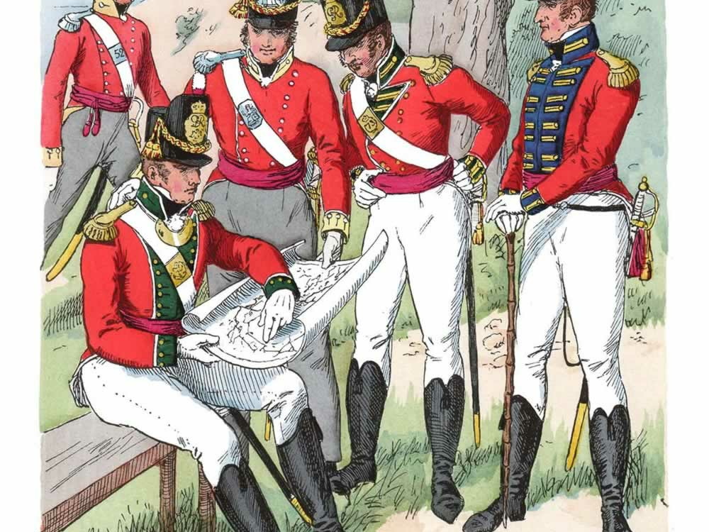 England - Infanterieoffiziere 1815
