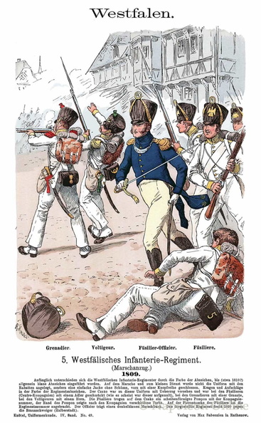 Westfalen - Infanterie-Regiment Nr. 5, 1809