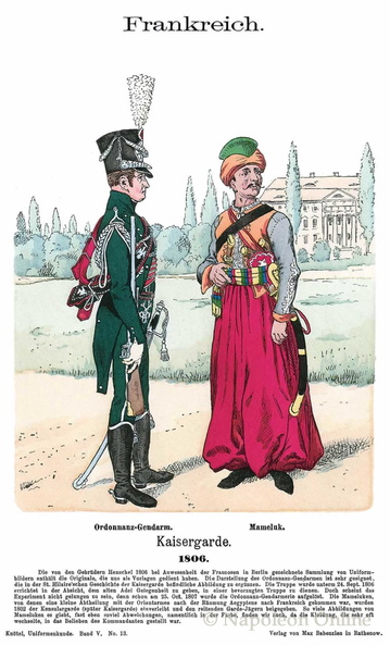 Frankreich - Mamelucken und Gendarmes d'Ordonnances 1806