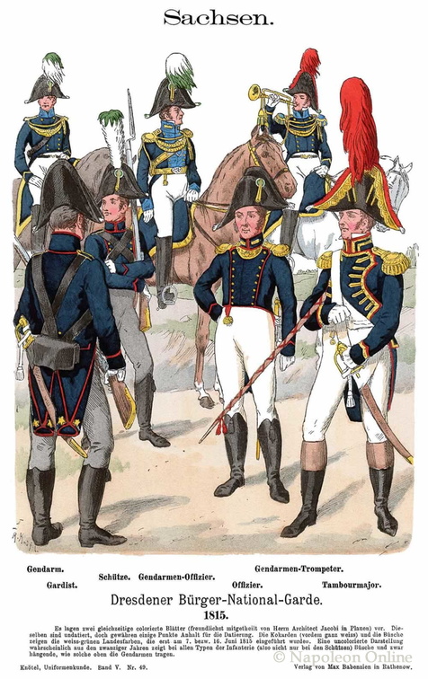 Sachsen - Dresdner Bürgergarde 1815