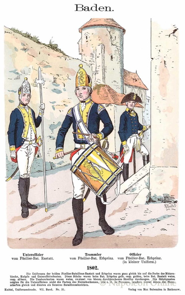 Baden - Füsilier-Bataillone 1802