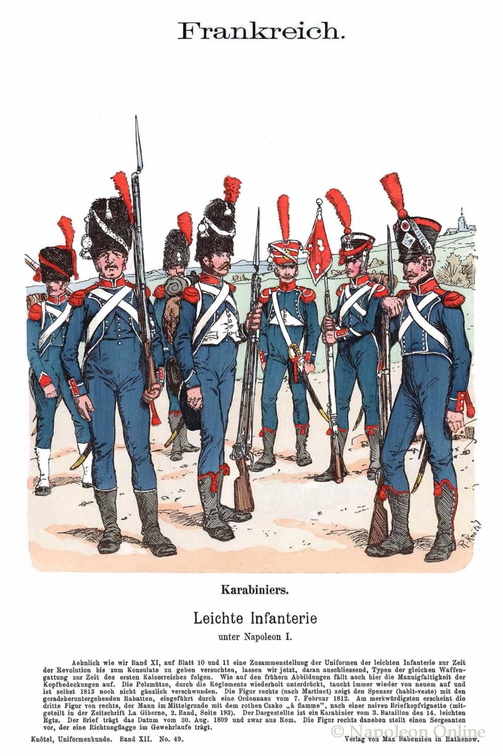 Frankreich - Leichte Infanterie, Karabiniers 1804-1813