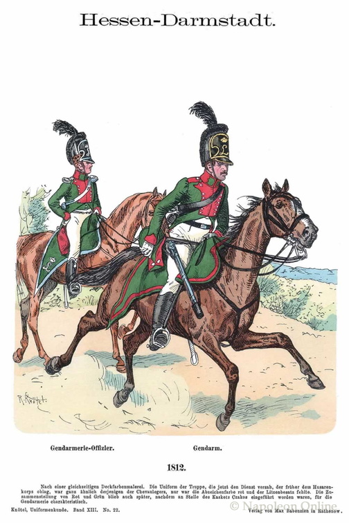 Hessen-Darmstadt - Gendarmerie 1812