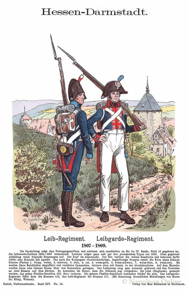 Hessen-Darmstadt - Gardeinfanterie 1807-1809