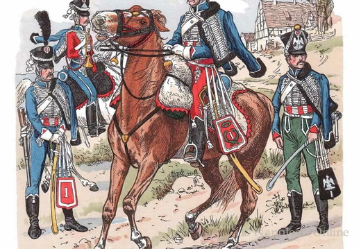 Frankreich - Husaren-Regiment Nr. 1, 1805-1812