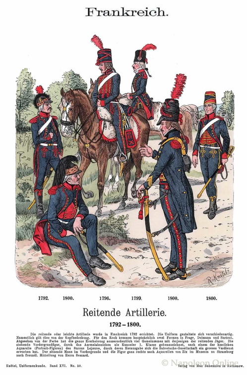 Frankreich - Artillerie zu Pferd 1792-1800