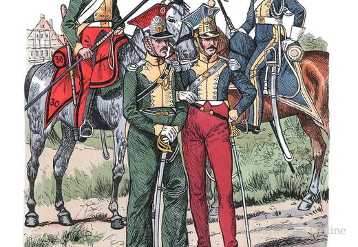 Frankreich - Jäger zu Pferd und Chevaulegers-Lanciers 1811-1814